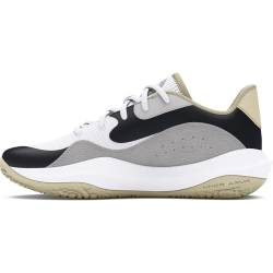 Under Armour Unisex UA Lockdown 7 Low Basketball Schuhe, White/Silt/White, 44 EU von Under Armour