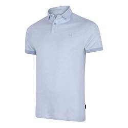 Undiemeister Herren Poloshirt - Stylisches Poloshirt aus Bio Baumwolle und Tencel Lyocell - Herren Polo Shirts in verschiedenen Größen und Farben erhältlich - Iced Water - Größe M von Undiemeister