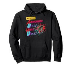 Yes I Have ADHS Dilly Dally Funny Raccoon Screaming Meme Pullover Hoodie von UnhingedHellions