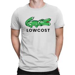 Lowcost Krokodil Herren T-Shirt, Weiß, L von Unibly