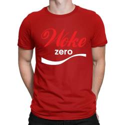 Woke Zero Herren T-Shirt, Rot, XL von Unibly