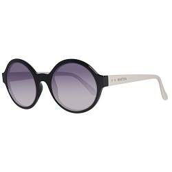 United Colors of Benetton Damen BE985S01 Sonnenbrille, Schwarz (Black/White), 53 von United Colors of Benetton