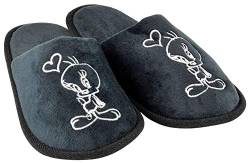 Looney Tuney Tweety Slipper Herz, schwarz, Gr. 36/37 von United Labels