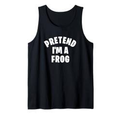 Stellen Sie sich vor, ich wäre ein Frosch. Lustige, faule Tank Top von Universitätsdruckerei