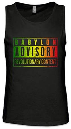 Urban Backwoods Babylon Advisory Herren Männer Tank Top Training Shirt Schwarz Größe XL von Urban Backwoods