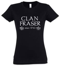 Urban Backwoods Clan Fraser Damen T-Shirt Schwarz Größe S von Urban Backwoods