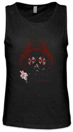 Urban Backwoods Gas Mask Biohazard Umbrella Herren Männer Tank Top Training Shirt Schwarz Größe XL von Urban Backwoods