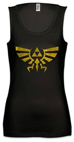 Urban Backwoods Triforce Vintage Logo Damen Frauen Tank Top Shirt Schwarz Größe L von Urban Backwoods