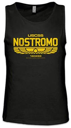 Urban Backwoods USCSS Nostromo Iv Herren Männer Tank Top Training Shirt Schwarz Größe L von Urban Backwoods