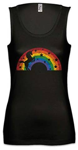 Urban Backwoods Unicorn II Damen Frauen Tank Top Shirt Schwarz Größe M von Urban Backwoods