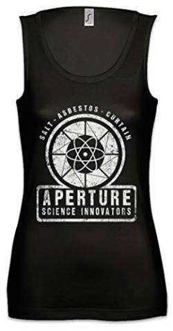 Urban Backwoods Vintage Aperture Science Innovators Damen Frauen Tank Top Shirt Schwarz Größe L von Urban Backwoods