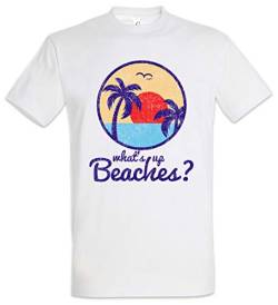 Urban Backwoods What's Up Beaches II Herren T-Shirt Weiß Größe XL von Urban Backwoods