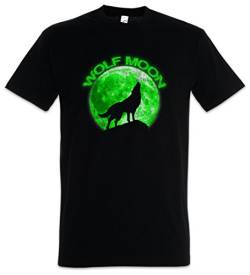 Urban Backwoods Wolf Moon Herren T-Shirt Schwarz Größe XL von Urban Backwoods