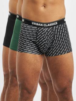 Urban Classics 3-Pack Boxershort Dark Green/Black/Branded von Urban Classics