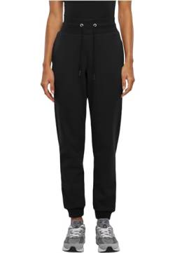 Urban Classics Damen Jogginghose Ladies Cozy Sweatpants, High Waist Jogginghose für Frauen, Loose Fit, black, XL von Urban Classics