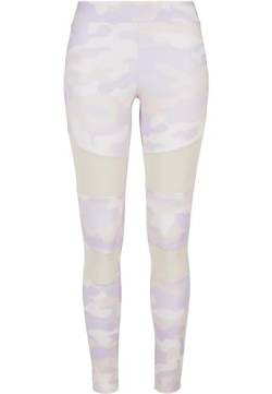 Urban Classics Damen Ladies Camo Tech Mesh Leggings, lilaccamo, XS von Urban Classics