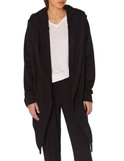 Urban Classics Damen Ladies Hooded Sweat Cardigan Cape, Schwarz (Black 7), X-Large von Urban Classics