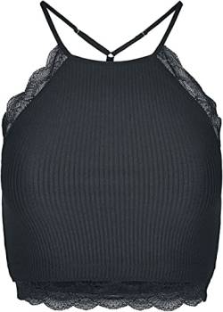 Urban Classics Damen Ladies Laces String Top, Schwarz (Black 00007), X-Small (Herstellergröße: XS) von Urban Classics