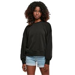 Urban Classics Damen TB5002-Ladies Oversized Rainbow Crewneck Sweatshirt, Black, M von Urban Classics