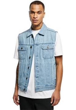 Urban Classics Herren Denim Vest Jacke, Lighter Washed, 3XL von Urban Classics