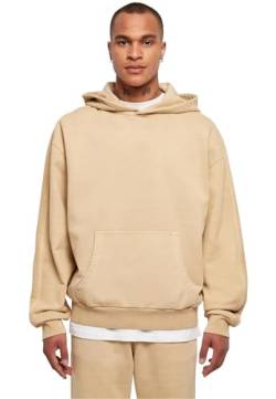 Urban Classics Men's TB4955-Heavy Terry Garment Dye Hoody Kapuzenpullover, unionbeige, XS von Urban Classics