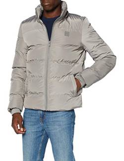 Urban Classics Herren Hooded Puffer Jacket with Quilted Interior Jacke, Asphalt, M von Urban Classics