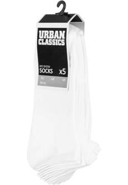 Urban Classics Herren No Show 5-Pack Socken, White, 47-50 von Urban Classics