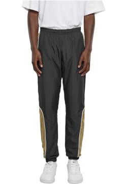 Urban Classics Herren Trainingshose Piped Track Pants, Relaxed Fit Traininghose für Männer, black, 5XL von Urban Classics