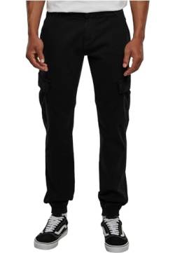 Urban Classics Men's TB1435-Washed Cargo Twill Jogging Pants Cargohose, Black, 44 von Urban Classics