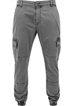 Urban Classics Herren Washed Cargo Twill Jogging Pants Hose, Grau (Grey 111), 36 von Urban Classics