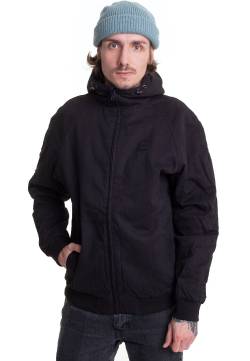 Urban Classics - Hooded Cotton Black - Jacke - Schwarz - S - Shell: 100% Baumwolle; Lining: 100% Polyester von Urban Classics