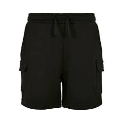 Urban Classics Jungen Boys Organic Cargo Sweat Shorts Cargos, Black, 146/152 von Urban Classics