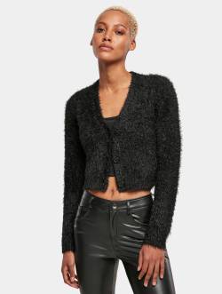 Urban Classics Ladies Cropped Feather Cardigan von Urban Classics