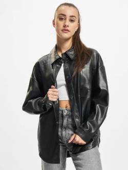 Urban Classics Ladies Faux Leather Overshirt von Urban Classics