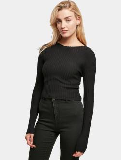 Urban Classics Ladies Short Rib Knit Twisted Back Sweater von Urban Classics