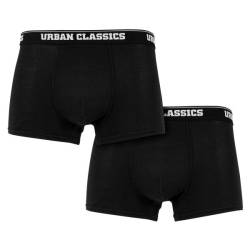 Urban Classics - MODAL Boxer Shorts 2er Pack schwarz von Urban Classics