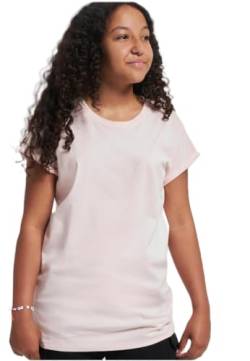 Urban Classics Mädchen Girls Organic Extended Shoulder Tee T-Shirt, pink, 134/140 von Urban Classics