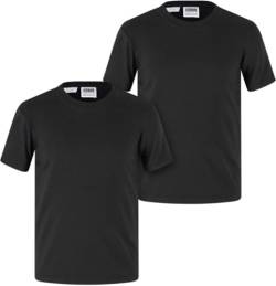 Urban Classics Mädchen T-Shirt Girls Stretch Jersey Tee 2-Pack, 2er Pack T-Shirt für Mädchen, black+black, 122/128 von Urban Classics