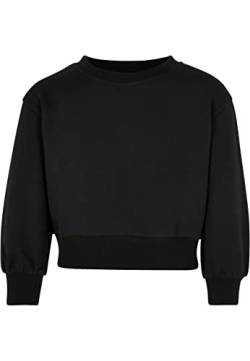 Urban Classics Mädchen UCK4025-Girls Oversized Crewneck Sweatshirt, Black, 110/116 von Urban Classics