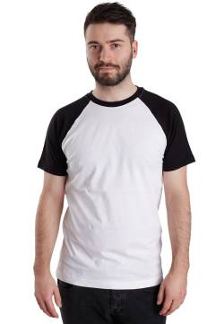 Urban Classics - Raglan Contrast White/Black - T-Shirt - Weiß - S - 100% Baumwolle von Urban Classics