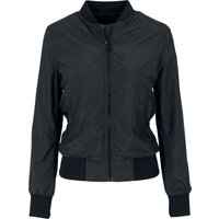 Urban Classics Übergangsjacke - Ladies Light Bomber Jacket - XS bis XL - für Damen - Größe L - schwarz von Urban Classics