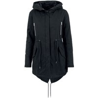 Urban Classics Winterjacke - Ladies Sherpa Lined Cotton Parka - XS bis 5XL - für Damen - Größe 3XL - schwarz von Urban Classics