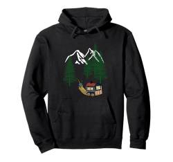 Wander Schnecke Wanderung Wandern Reise Abenteuer Bauwagen Pullover Hoodie von Urlaub Reise Ferien Camping Natur