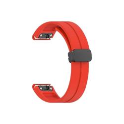 26 20 22mm Silikon QuickFit Armband Straps Fit for Garmin/Fenix ​​7X 7 7S 6X 6 6S Pro 5 5X 5S Epix 2 Armbänder Armband(Red B,QuickFit 22mm) von UsmAsk