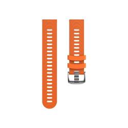 Schnellverschluss, 20 mm, Sport-Silikonarmband, passend for Garmin Forerunner 55, 158, Armband 245, 245M, 645(Orange,For Forerunner 245) von UsmAsk