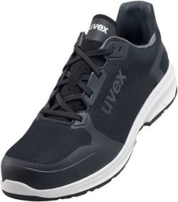 Uvex 1 Sport Arbeitsschuhe - Sicherheitshalbschuhe S1 SRC ESD - Schwarz - Weite 14 / Extra Breit, Größe:44 von Uvex