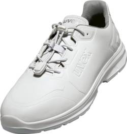 Uvex 1 Sport White NC - Berufshalbschuhe für Freizeit & Arbeit - gepolstert, atmungsaktiv & dämpfend - Sneaker - Weiß - Größe 48 von Uvex