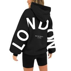 Uwdiohq Outlet Sale Sonderangebote Hoodie Damen Oversize Hellblau Frauen Pullover Winter Strickjacken Mit Kapuze Fuer Damen Braune Sweatshirt Damen Sonderangebote Schnäppchen von Uwdiohq