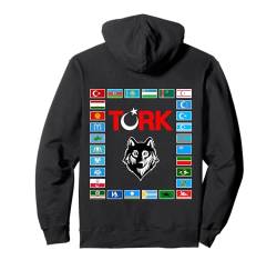 Kazakhstan,Göktürk,Iyi,Türkei Flagge,Türkiye bayrak,Turkey. Pullover Hoodie von Uzbekistan,Azerbaijan,Göktürk,Türkiye/Türk,Türken.