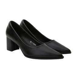 VALICLUD 1 Paar Mode-kleiderschuhe Für Damen High Heels Für Frauen Geschlossene Zehen Schuhen Mit Hohen Absätzen Absätze Schwarz Black Obermaterial: Hochwertige Atmungsaktive Mikrofaser von VALICLUD